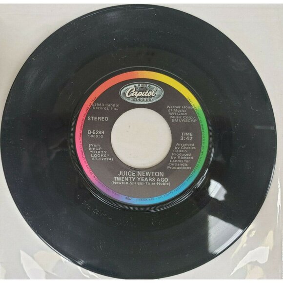 45rpm Juice Newton, Dirty Looks, Twenty Years Ago, (154R) - Picture 5 of 5